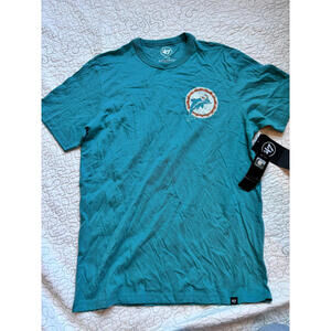 '47 Miami Dolphins Teal Graphic T-Shirt‎ Size Small #360